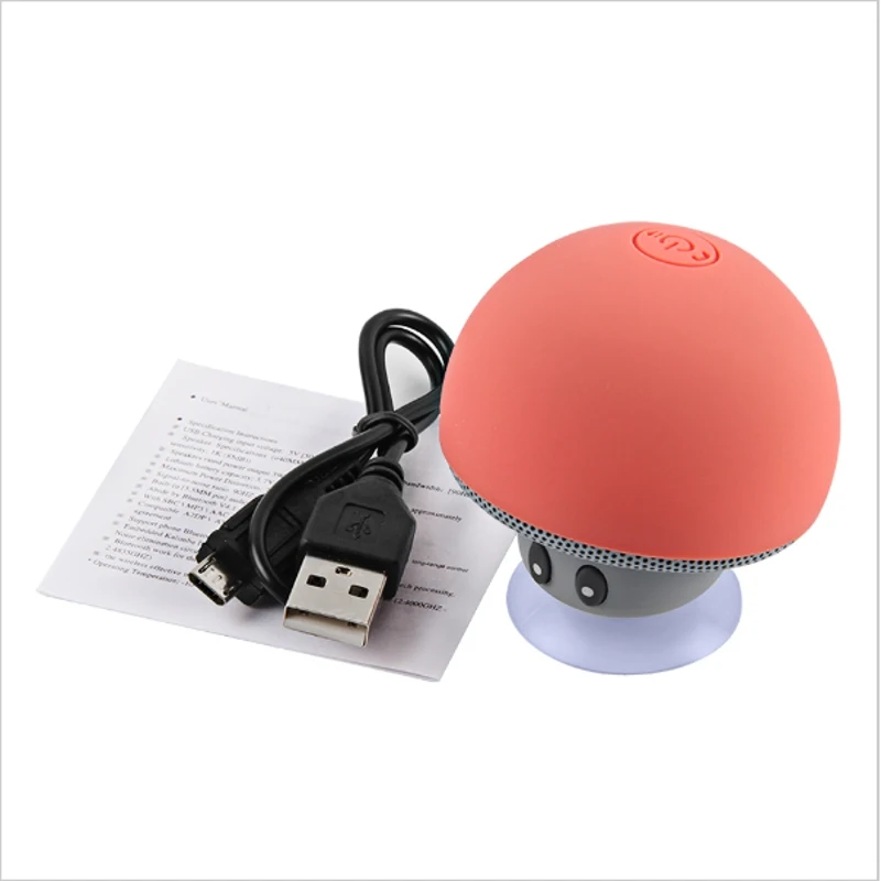 Мини-Колонка в форме гриба беспроводной Bluetooth 4 1 динамик с микрофоном портативный