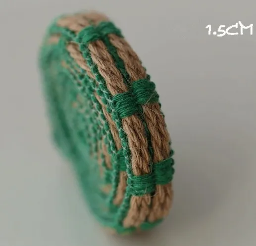 8 видов цветов 15 мм Прекрасный деревенский Плетеный гессенской из натурального