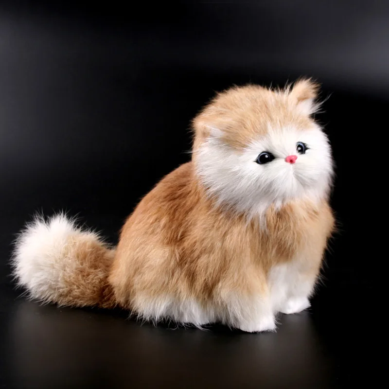 

1Pcs Plush Toys Simulation Animal Doll Cute Cat Toys With Sounding Kids Birthday Gifts Doll Stuffed Toys