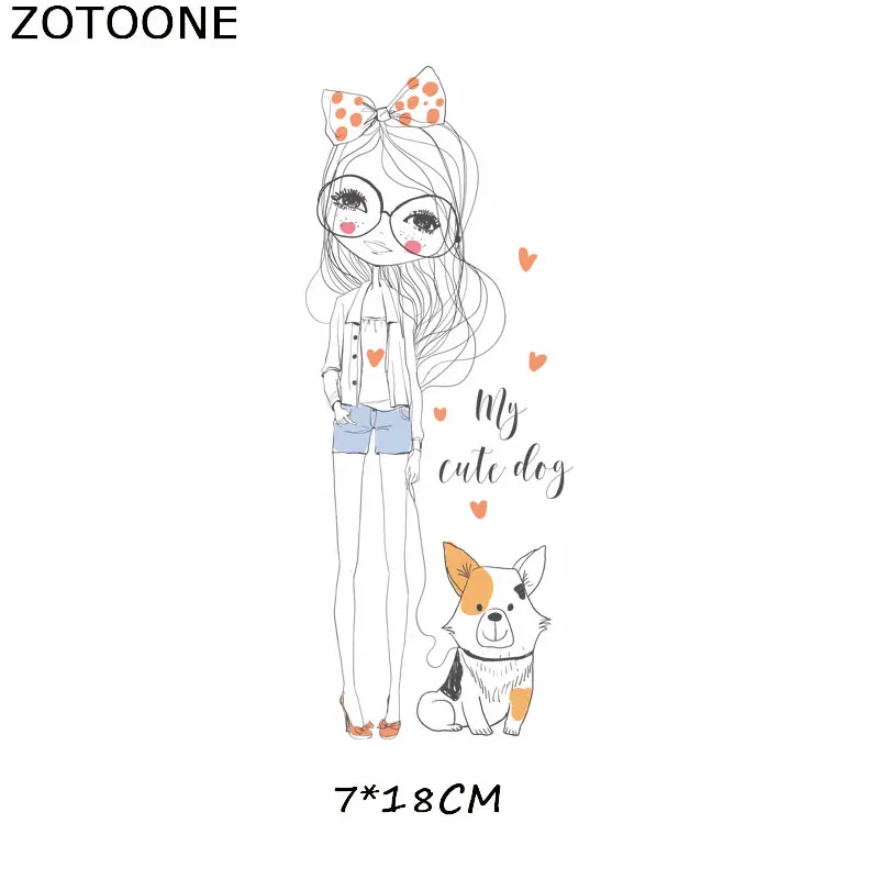 688 ZOTOONE Iron on Transfer Patch милые нашивки для девочек одежда футболка вышитая бисером аппликация Одежда DIY аксессуары украшения для детей - Цвет: 688