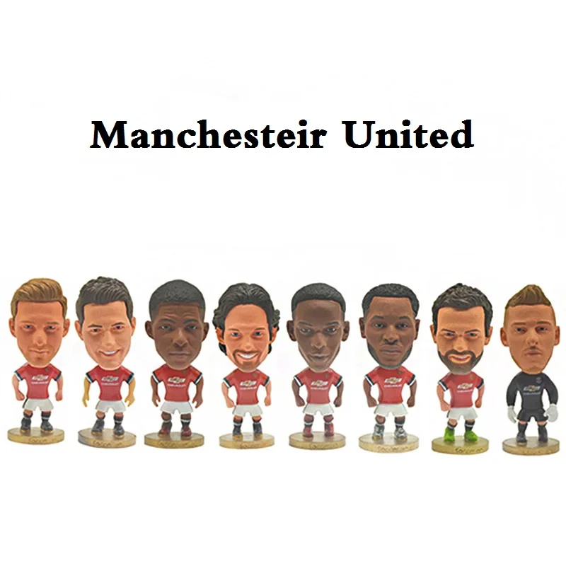 Аксессуары для украшения дома Футбольные Звезды C Ronaldo Beckham Lukaku Rashford фигурки