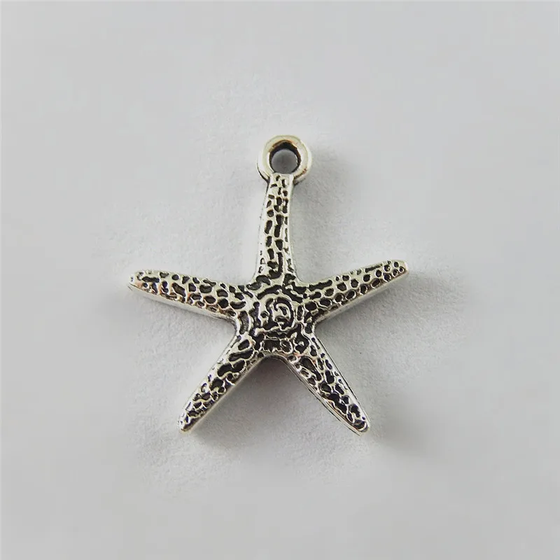 25 шт. античный металла небольшие металлические звезды Талисманы ювелирных