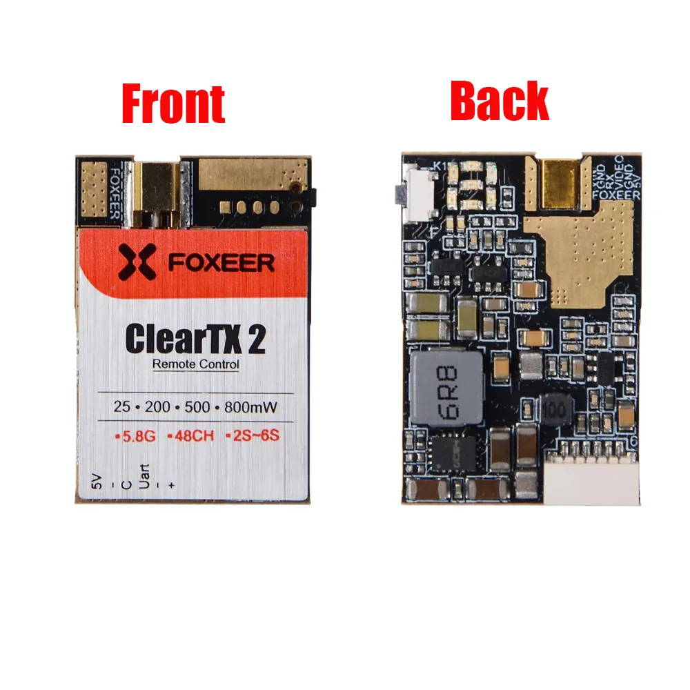 Foxeer ClearTX 2 5 8G VTX 48CH 25/200/800mW регулируемый передатчик поддержка 6S с леденцом 2/пагода