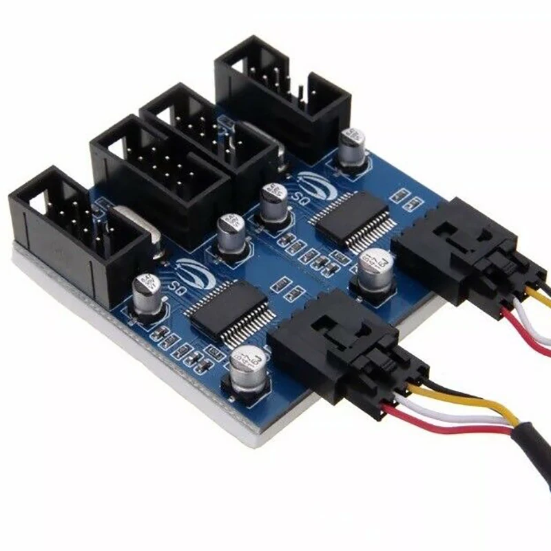Motherboard Usb 9Pin Header 1 To 4 Splitter Port Multiplier 30Cm Extension Cable | Компьютеры и офис