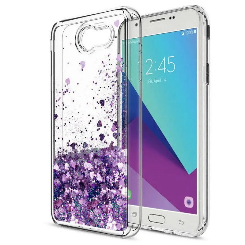For Samsung S6 S7 Edge Note 8 3 4 5 Glitter Stars Liquid Quicksand Cover Galaxy S8 S9 Plus J3 Prime J5 2016 J7 2015 A8 2018 |