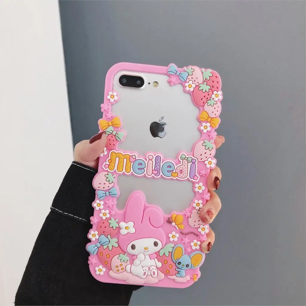 Для iphone XS Max милый 3D Мелодия силиконовый чехол рамка для iphone X XS XR 6 6S 7 8plus мультфильм моя мелодия розовый Бампер Чехол