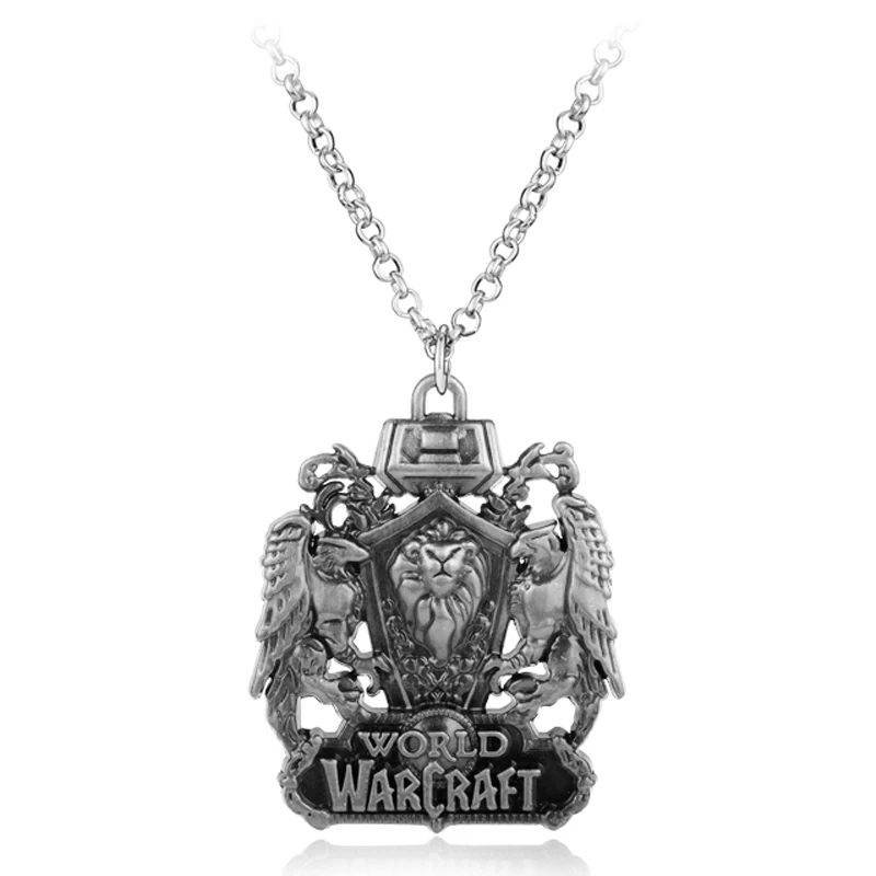 Модные аксессуары анимационные игры World Of War Craft очарование кулон ожерелье для