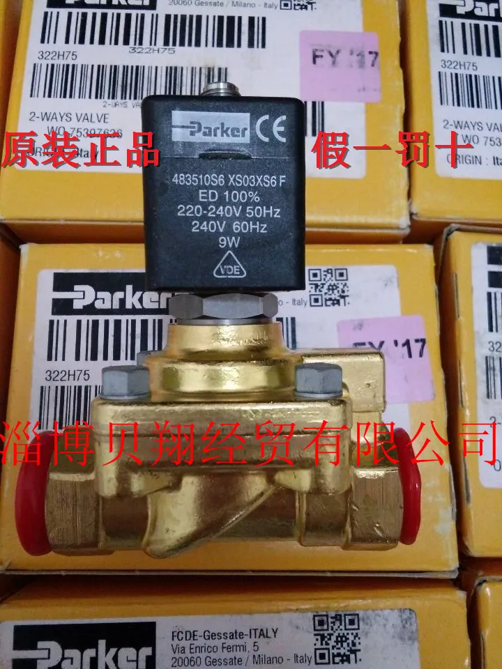 322H75 2995 483510S6 подлинный Соленоидный клапан|parker solenoid|parker solenoid valveparker valves |