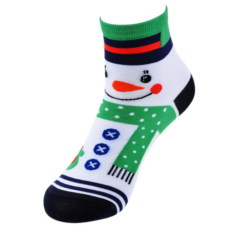 Snowman Рождественские носки Забавный Милый Рождественский носок для подарков Осень Зима теплые носки с животными Новогоднее украшение 1 шт - Цвет: Snowman