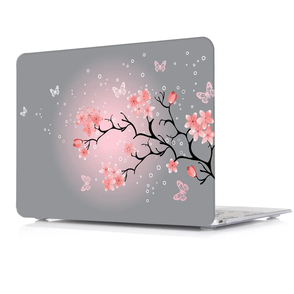 Жесткий чехол с цветочным принтом для клавиатуры ЖК пленка Macbook Pro 13 3/15 4 &quotAir