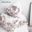 Наволочка на подушку, с рисунком 3D HD, 50x7050x7050x70, декоративная наволочка с изображением бабочки в цветах, Прямая поставка