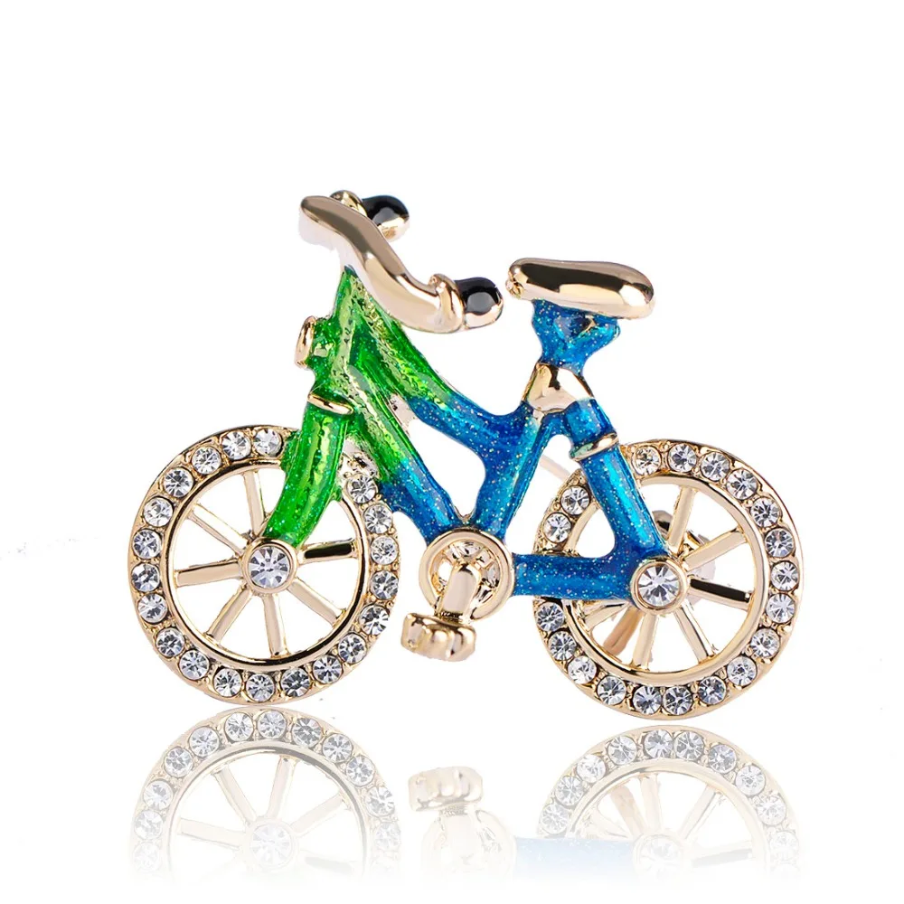 Спортивные Броши велосипеды Funmor для женщин и мужчин золотистые фиксированные