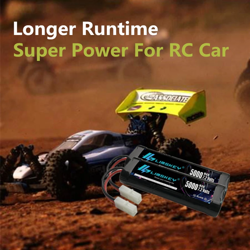 Limskey Racing RC аккумулятор Ni MH 7 2 в 5000 мАч высокая мощность с разъемом разряда для