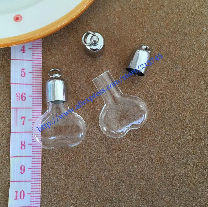 

glass vial pendant glass bottle pendant wish bottle necklace pendant