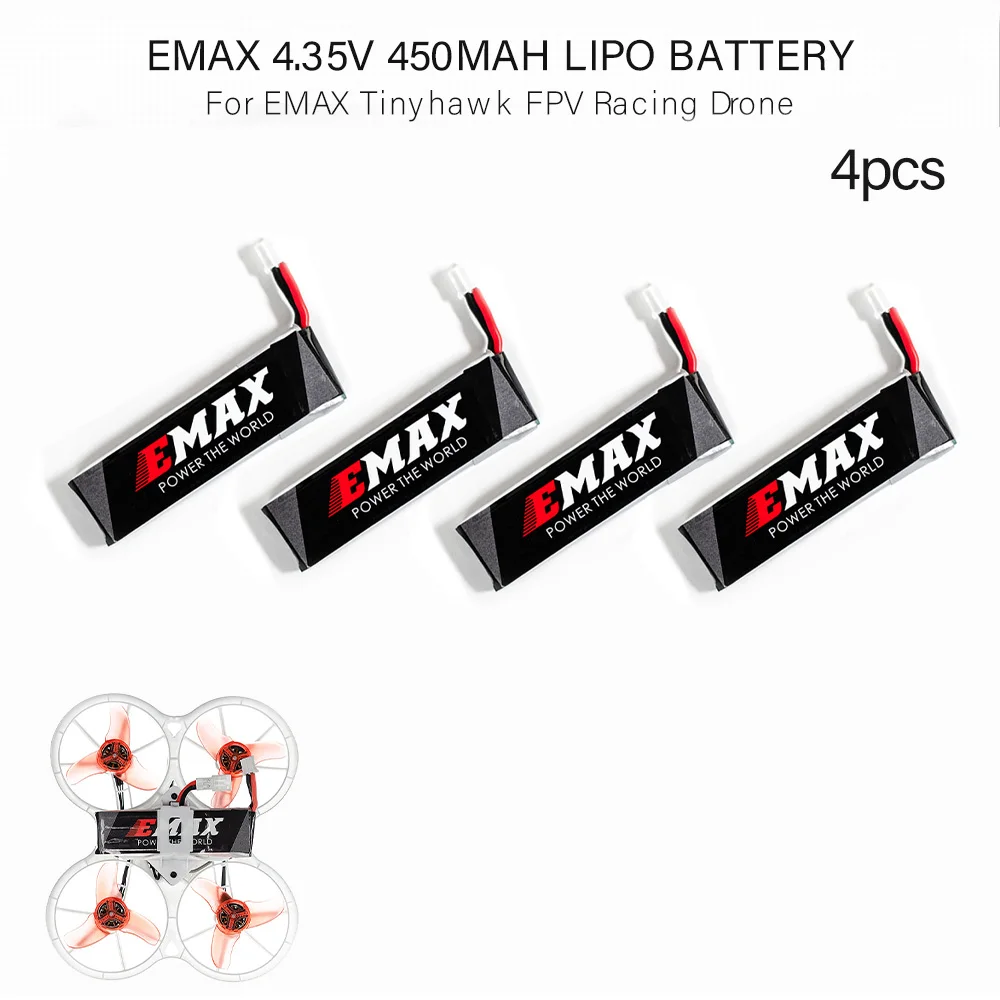 2 шт./4 шт. GOOLSKY EMAX HV 4 35 в 450 мАч Lipo батарея 5 минут/шт время полета для Tinyhawk FPV
