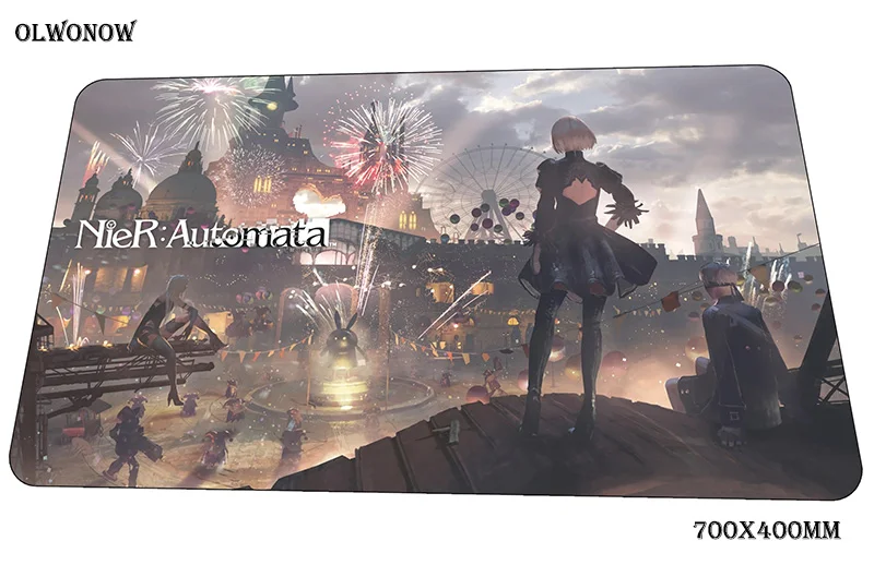 Nier коврик для мыши Офисный Компьютерный коврик 70x40 см Игровой Коврик Большой 3d коврик для мыши Клавиатура игры ПК геймер стол