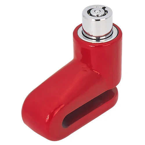 Red Bike Lock Блокировочный диск для велосипеда, стальной замок для велосипеда, замки для безопасности велосипеда, замки для мотоциклов, MTB навесной замок с сигнализацией, мини-ключ, Аксессуары для велосипеда - Цвет: Red Bike Lock