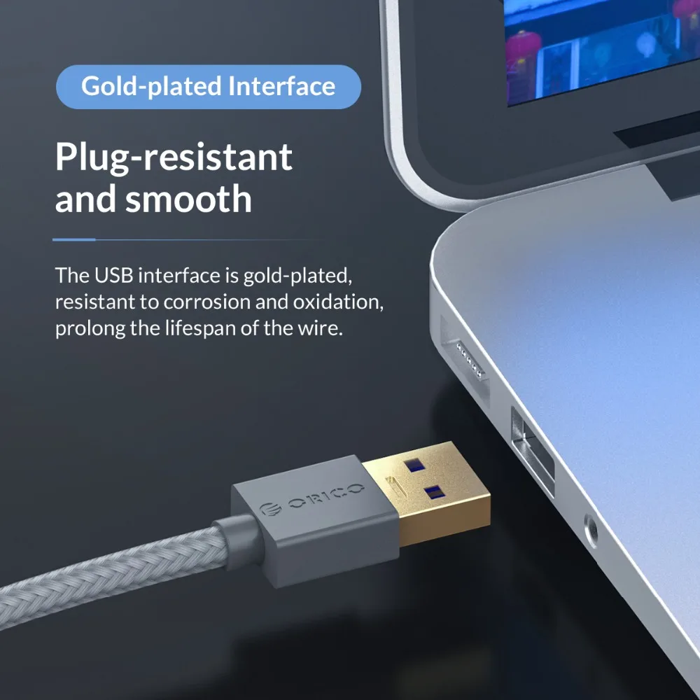 Кабель удлинитель ORICO USB3.0 Type A высокоскоростной кабель передачи данных для
