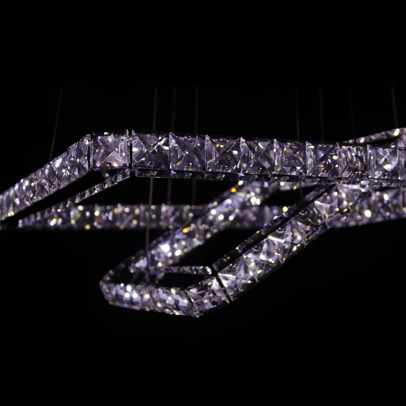 Ecolight современный светодиодный подвесной светильник квадратное кольцо 50 + 30 см из