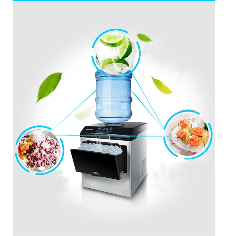 

Free Shipping Household Electric Commercial Automatic Bullet Mini ice maker making machine