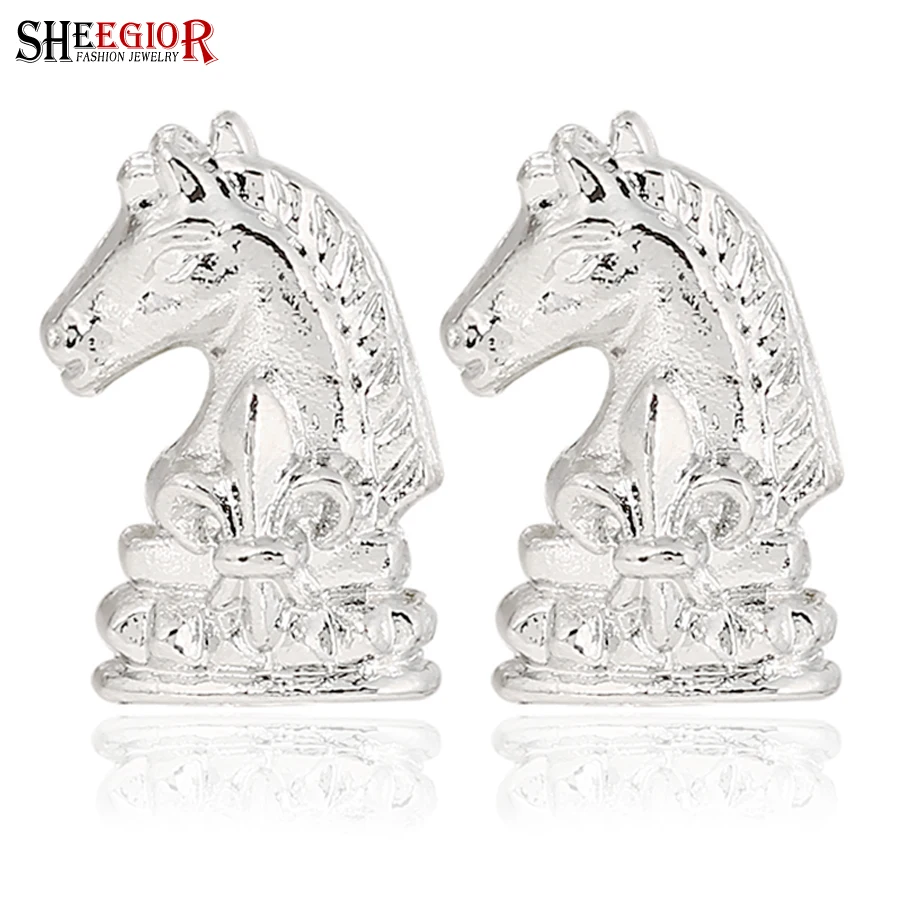 Lovely Silver color Horse Brooch Pins Men's Badge Broches Jewelry Fashion Retro Mini Small Collar Brooches for Women Accessories |