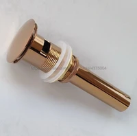 rose gold brass bathroom basin pop up drain bath strainer drain with overflow productsaccessories nsd040