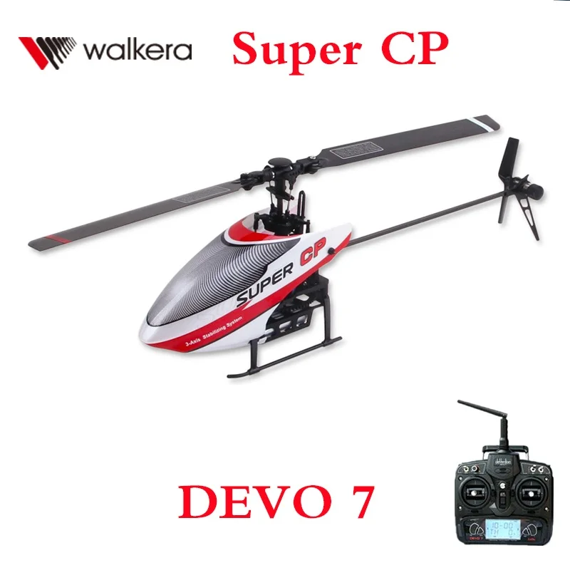 Walkera Super CP с DEVO 7 передатчиком 2 4 ГГц 6CH 3D RC вертолет RTF игрушка дистанционным