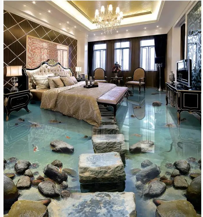 Современная Настенная 3d панель на заказ напольное покрытие Приморского пирса