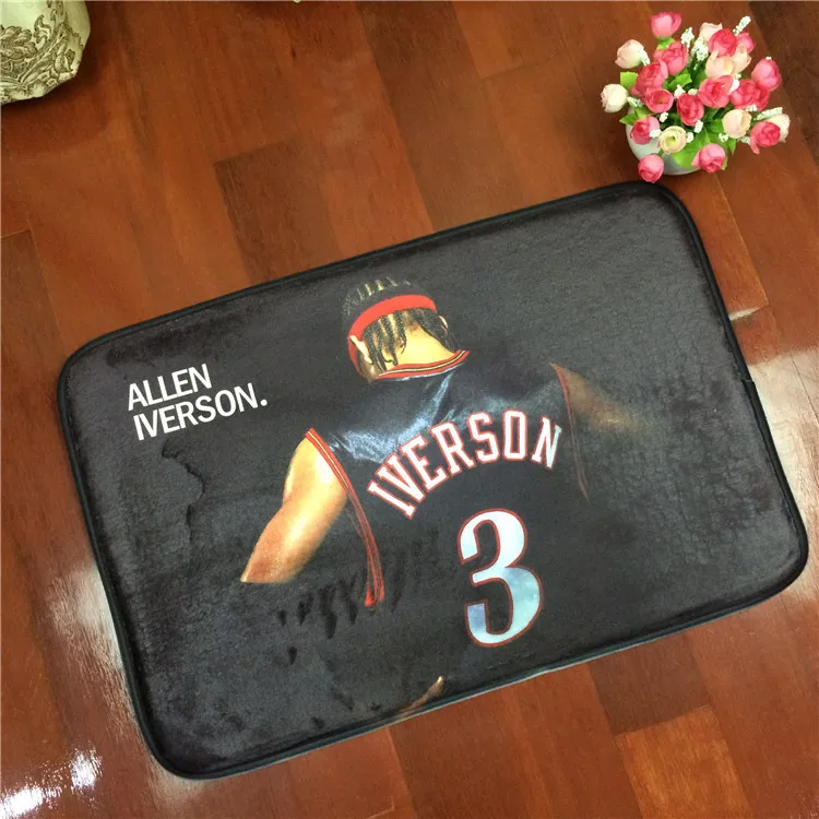 011 Домашний текстиль NBA Баскетбол звезда Коби ковер мягкие фланелевые Нескользящие коврики коврик в ванную комнату дверь Гостиная 40x60 см/50x80 см - Цвет: 011