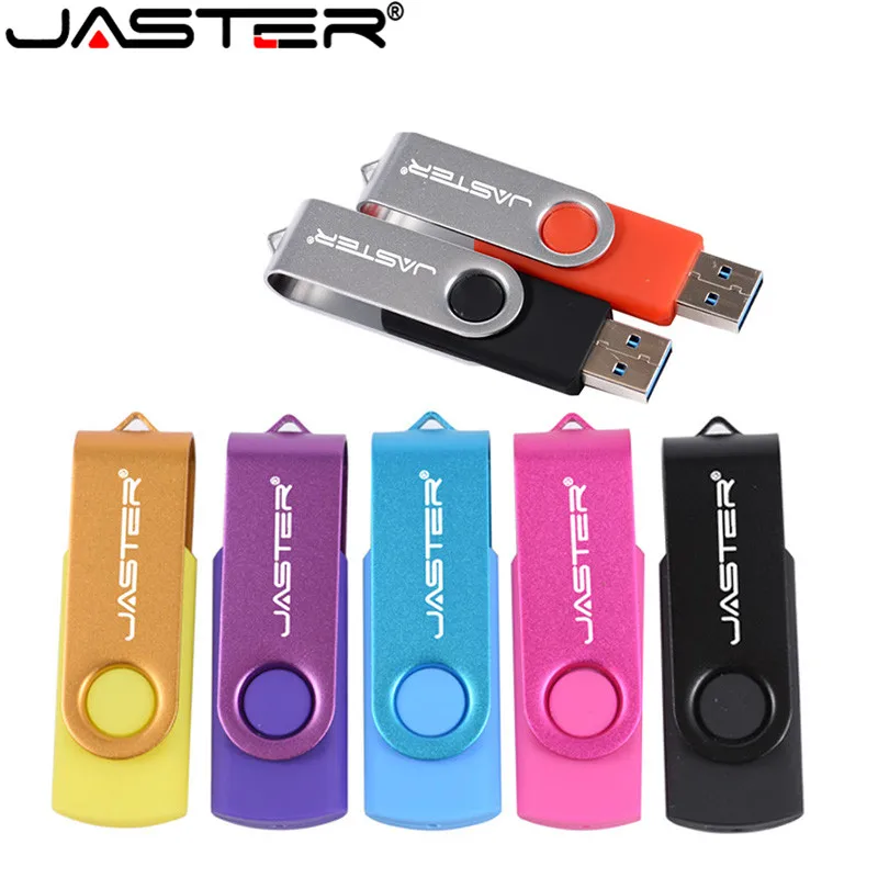 JASTER хит продаж вращающийся USB флеш-накопитель металлический внешний накопитель
