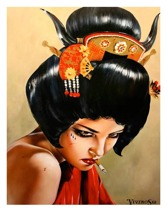 New Baroness dirtyполностью Брайан М. Viveros курительная красная губа сексуальная девушка