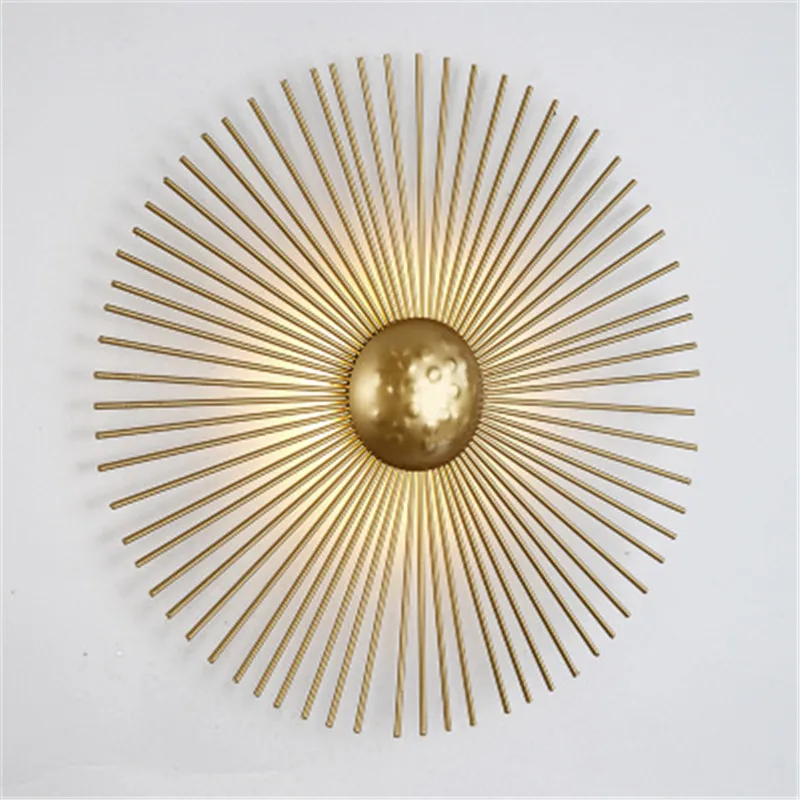 New Unique Circular Metal Led Wall Lamps Foyer Restaurant Bedside Lights Sconce Retro Home Deco Light Fixtures Art Design | Лампы и