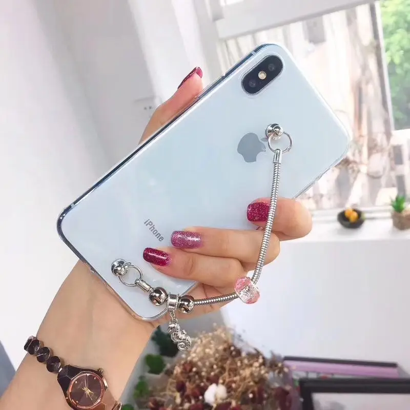 Модные алмаз металлический цепной браслет мягкий чехол для телефона Samsung Galaxy J2 j4