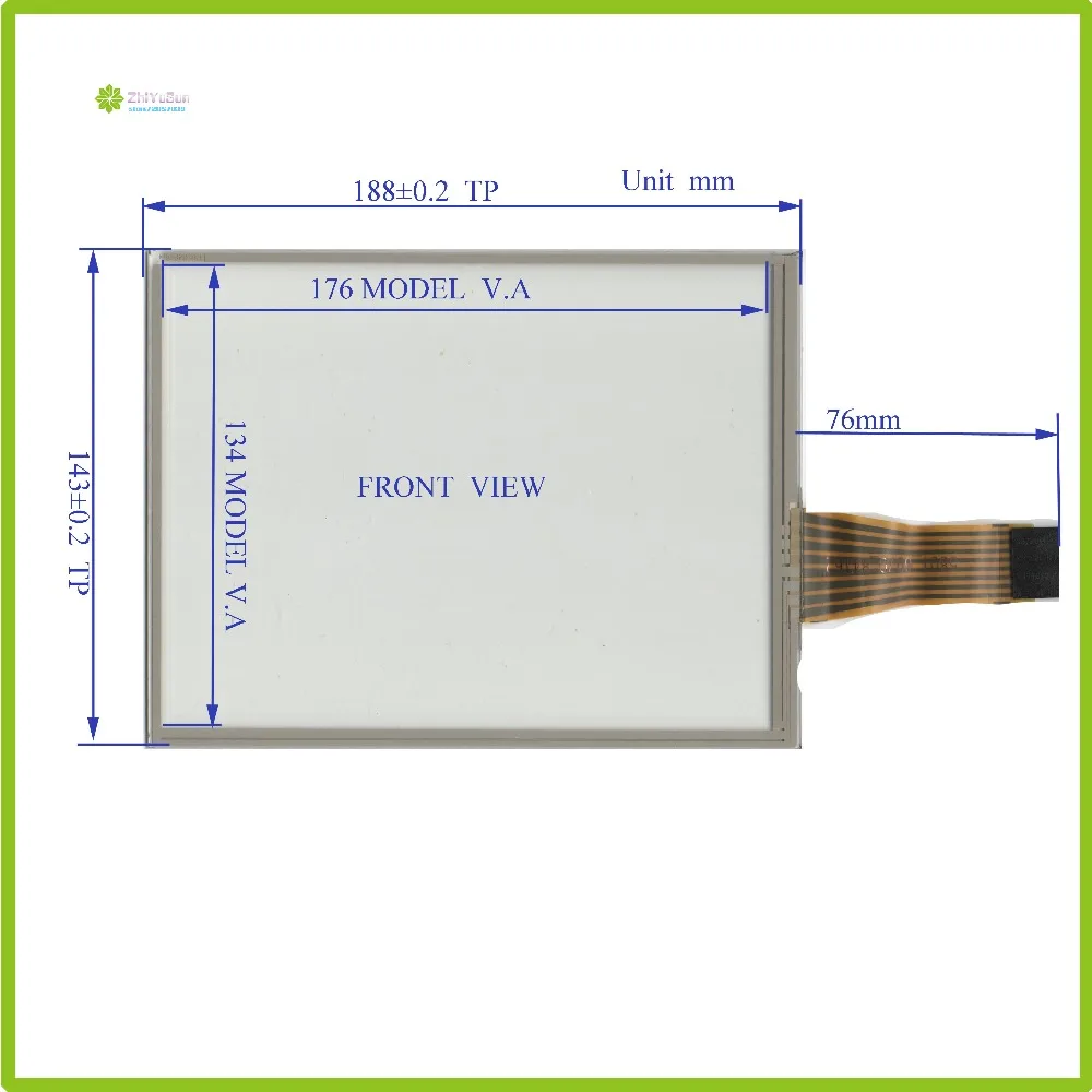 ZhiYuSun TR8-084F 18  188mm*143mm touch sensor NEW 8.4 inch  8line touch panel  Sensor glass  for Industrial application