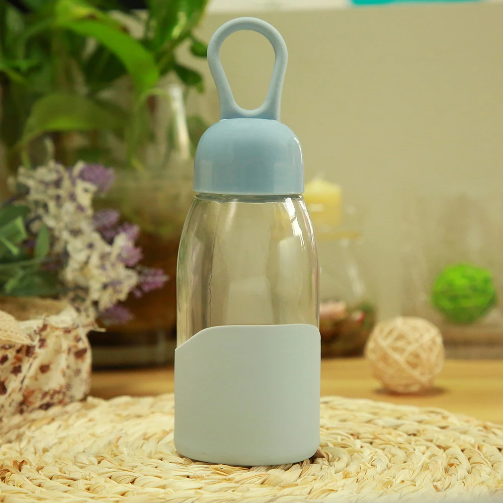 Переносная бутылка для путешествий. Новый дизайн из прозрачного стекла для питья воды и чая.