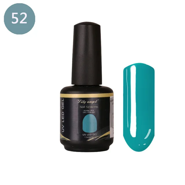 52 Lily Angel ногтей Гель-лак DIY Nail Art Блеск 15 мл гель Лаки Долгое УФ-светодиодный Soak Off светодиодный гель лак 32-62 - Цвет: 52