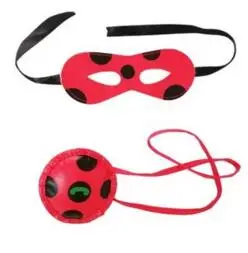 Eye mask with pocket Фантазия спандекс Леди Жук костюм для детей взрослый костюм божьей коровки косплей сумка для девочек Дети Леди Жук Zentai костюм на Хэллоуин - Цвет: Eye mask with pocket