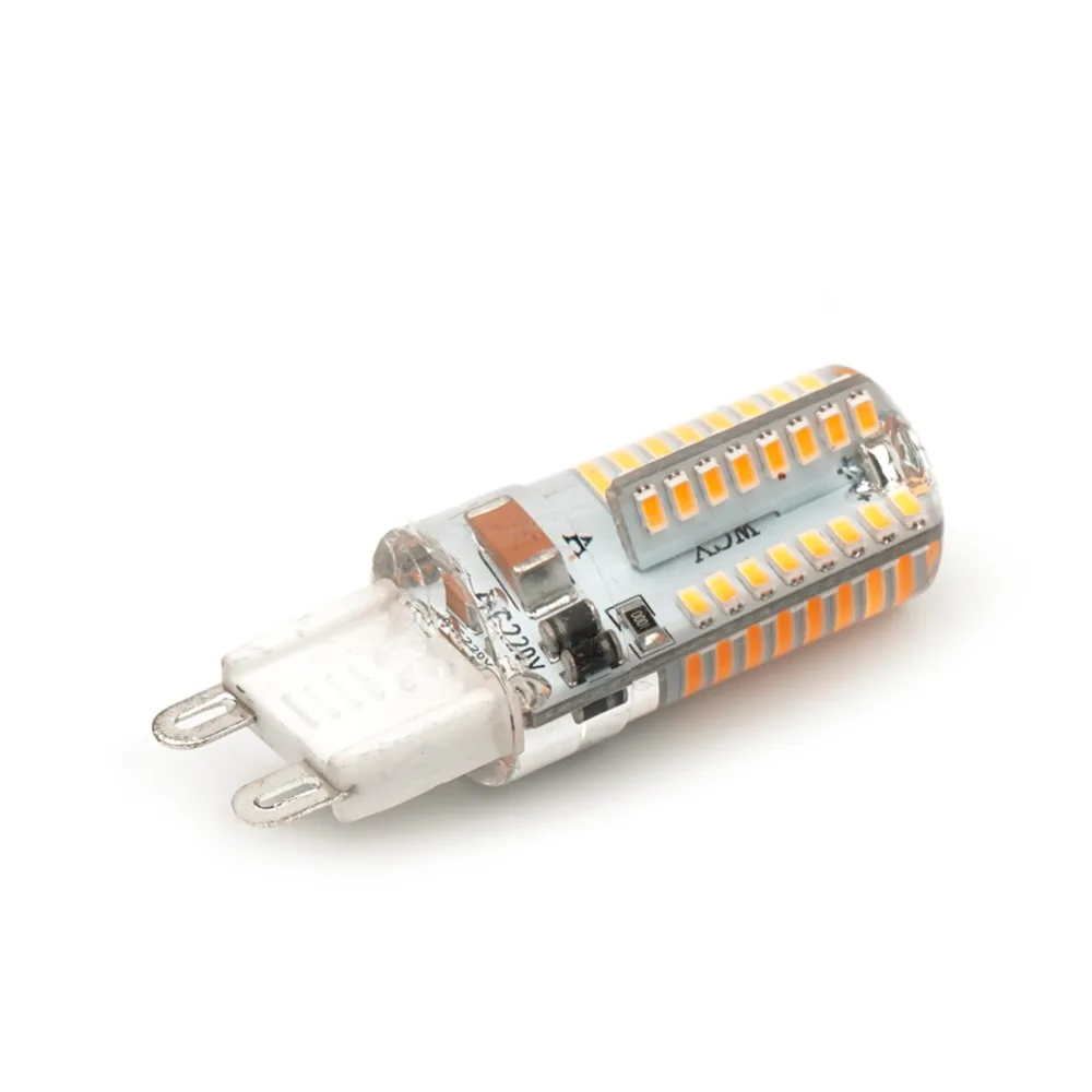 Светодиодная лампа Mini G9 6 Вт/9 Вт 220В/110В 3014 SMD 64/104 светодиодов Холодный/теплый белый