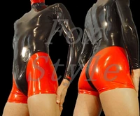 mens 100 nature latex rubber bodysuits with hoods masks