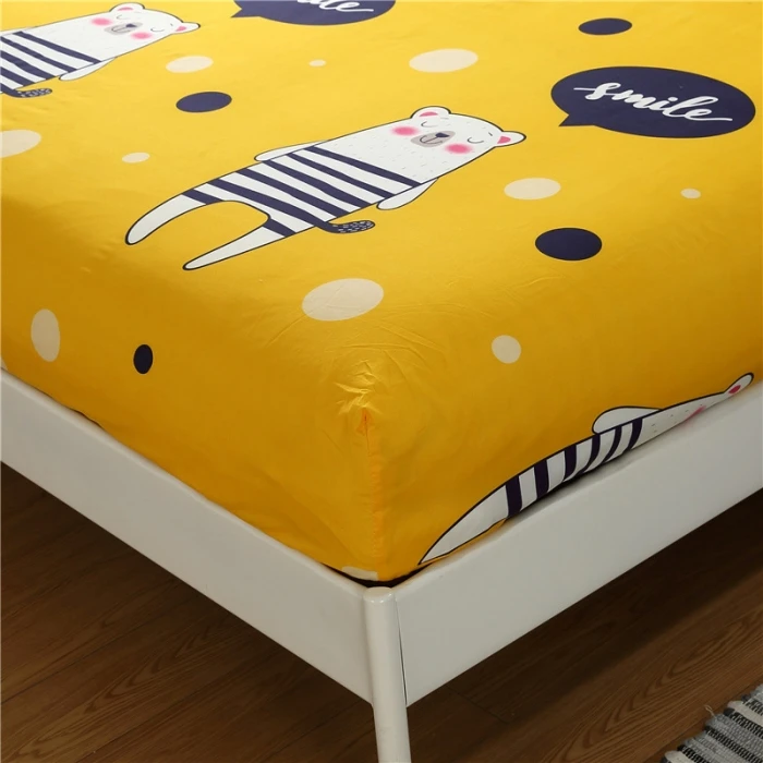 1 шт. простыня на резинке с принтом животных из мультфильма 25 см|Простыня| |