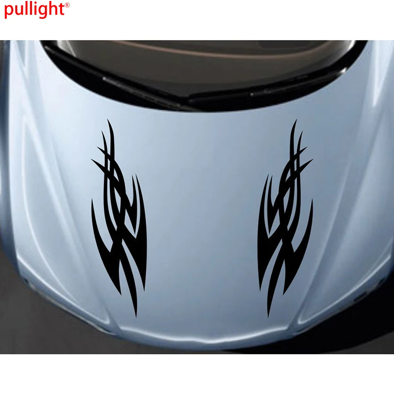 Автомобильные наклейки в полоску пламени виниловые для украшения грузовиков и
