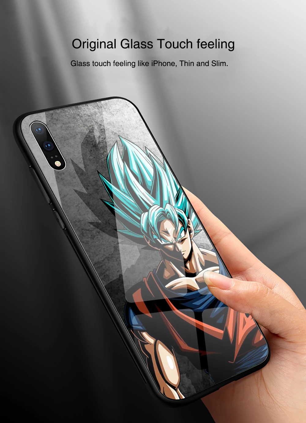 Для huawei P20 Lite чехол Dragon Ball Супер Saiyan чехол из закаленного стекла для huawei mate 9 10 Pro P10 P20 P30 Honor 10 Play Note 10