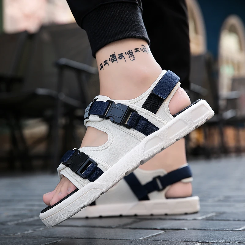 YRRFUOT Men's Casual Shoes Summer New Adult Outdoor Sandals Comfortable Non-slip Men Beach Shoes Original Breathable Slippers
