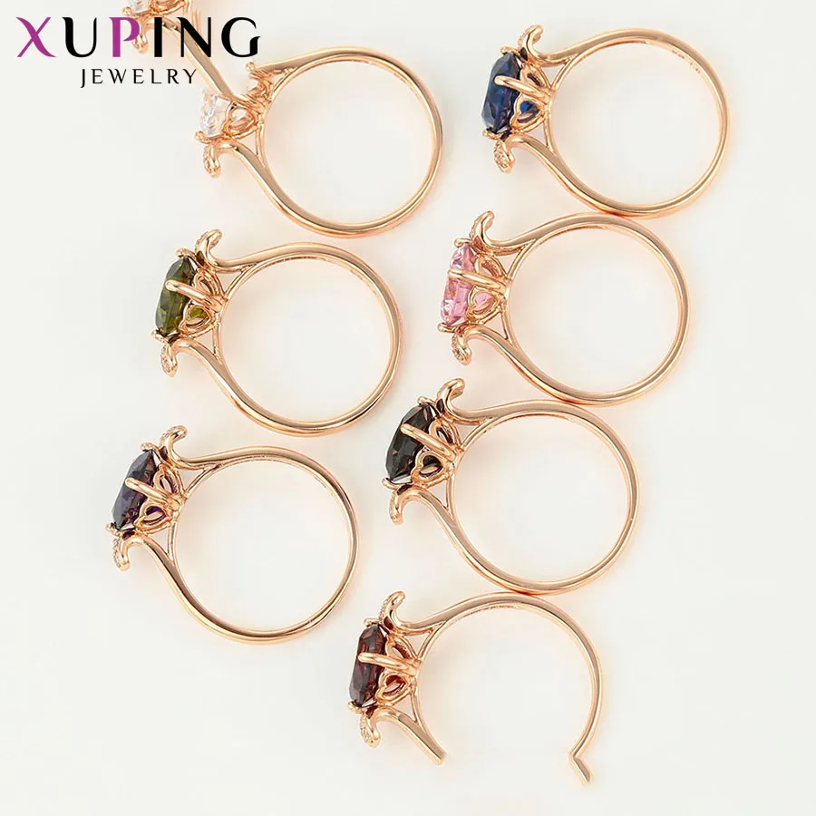 Xuping Fashion Circle Style Ring Rose Gold Color Plated Exquisite Cute Jewelry for Women Valentine's Day Gifts 15577 | Украшения и