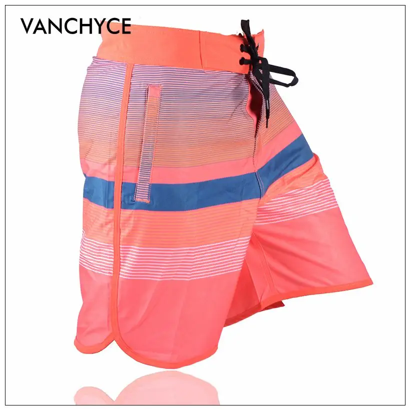 Шорты VANCHYCE мужские пляжные с геометрическим рисунком короткие бермуды