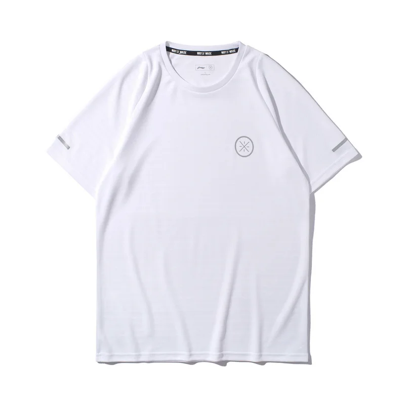 Мужская футболка из 100% полиэстера Li-Ning Спортивная Приталенная дышащего