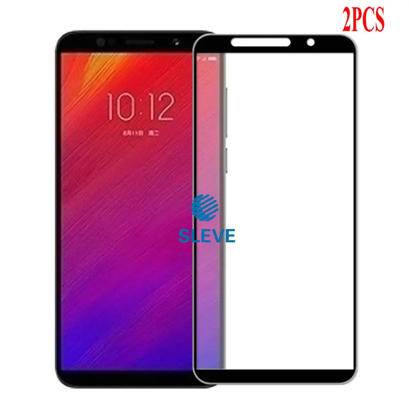 2 шт закаленное стекло для lenovo A5 3D полное покрытие закаленное стекло для lenovo A5 L18011 защита экрана - Цвет: Black