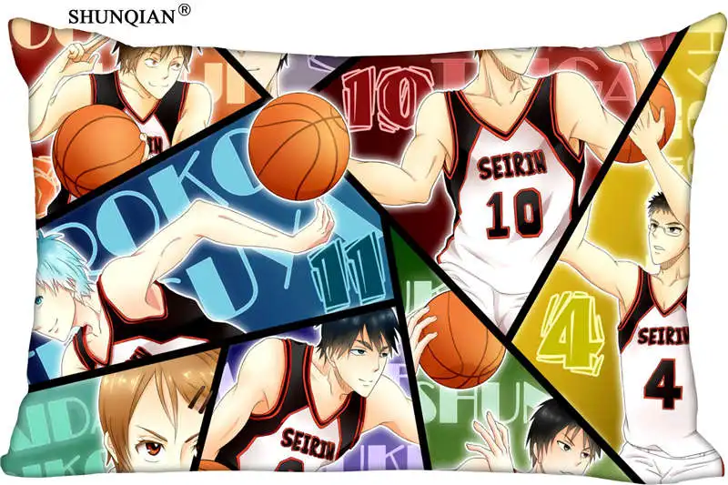 

New Kuroko No Basketball Pillow Case Custom Wedding Pillowcase Cover Cases Gift Zippered Rectangle Pillow Case