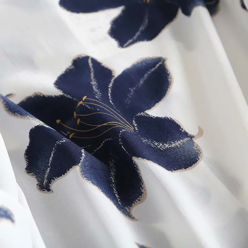 GRUIICEEN long sleeve summer women blouse 2018 new hot selling printed lantern top office |