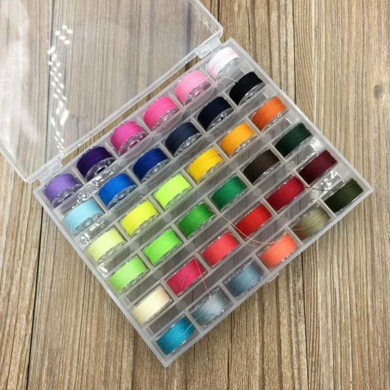 Пустой металлический чехол для катушки Шпулька с 25 ящиками хранения швейных